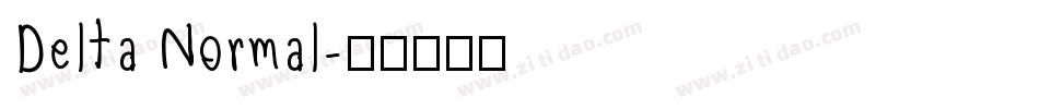 Delta Normal字体转换